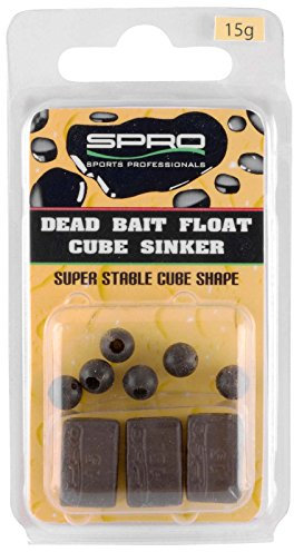 Spro Deadbait Cube Sinker - Grundblei zum Hechtangeln, Blei zum Angeln mit Köderfischen, Hechtblei, Deadbaiting auf Hecht, Gewicht/Inhalt:25g - 2 Stück