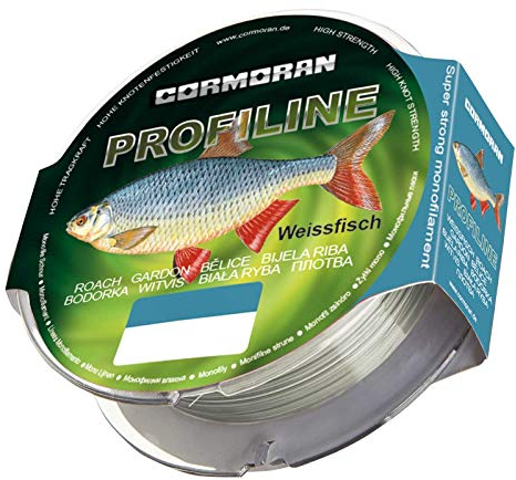 Cormoran Unisex – Erwachsene Profiline Weißfisch Spezialschnur Schnur, Transparent, Rund klein