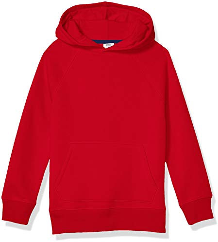 Amazon Essentials Felpe con Cappuccio in Pile Bambini e Ragazzi, Rosso, 5 Anni