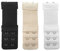 Yesmin Pack of 3 Bra Strap Extenders Extensions Elastic Extender Set 2 Hooks (White, Black and Skin Colors)