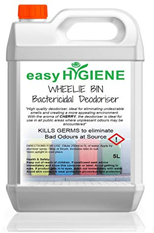 5 Litre WHEELIE BIN DEODORISER Bactericidal Freshener 5L cherry FRAGRANCED