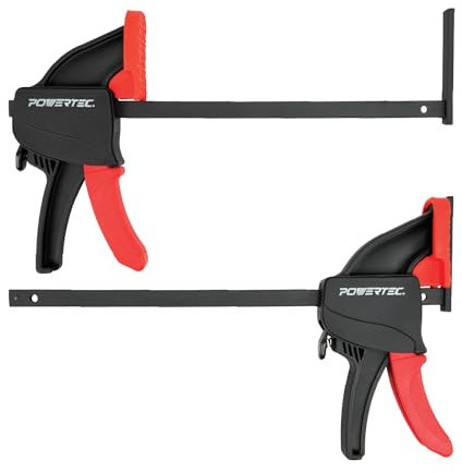 POWERTEC 71423 Tracksaw Bar Clamps, 8-3/4 Inch – 2 Pack