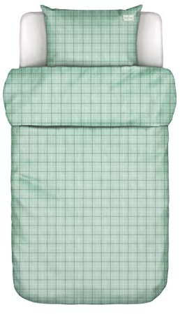 Marc O?Polo Bettwäsche Tolva Soft Green 200x200+2/80x80 cm 100% Baumwolle Perkal Bettwäsche Bettlaken Kissenbezug Kopfkissenbezug Bettbezug Baumwollbettwäsche