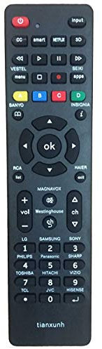Control Remoto Mando Universal de TV - Mando de Television Universal para Samsung, Vizio, LG, Sony, Panasonic, Smart TV, HAIER, Toshiba, Philips, TCL, Hitachi
