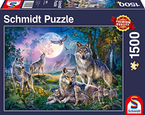 Schmidt Spiele 58954 Wölfe, 1500 Teile Puzzle