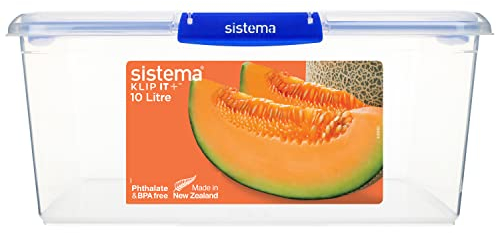 Sistema Klip It Plus Contenitore Rettangolare, Polipropilene, 10Lt