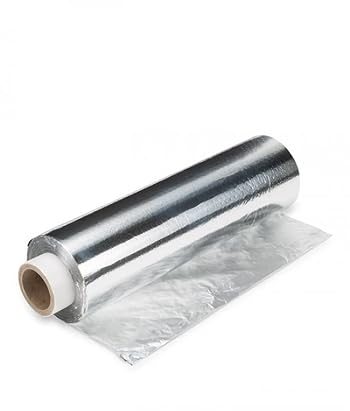ACESA Papel aluminio cocina 40cm x 200m 14 micras gran maleabilidad sin roturas, rollo profesional ideal para dispensador papel aluminio y film, envase resistente con sierra de cierre.