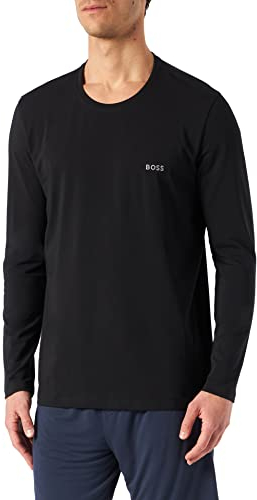 BOSS Men's Mix&Match LS-Shirt R Long Sleeve Top, Black1, XXL