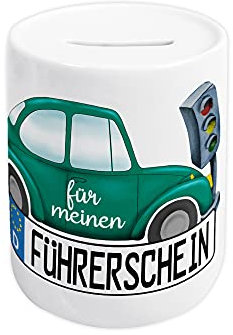 GRAZDesign Führerschein Kasse Spardose Sparen Geldgeschenk Geschenk Sparschwein