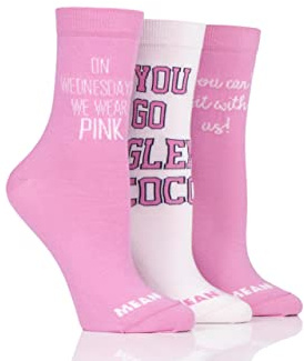 SockShop Women's Mean Girls Cotton Socks Pack of 3