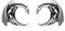 PEIMKO Drachen Ohrstecker 925 Sterling Silber Unisex-Ohrringe für Frauen und Männer