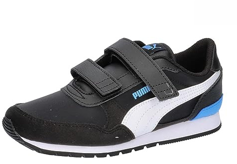 PUMA Unisex Kinder St Runner V3 Nl V Ps Turnschuhe, Puma Black Puma White Regal Blue, 34 EU