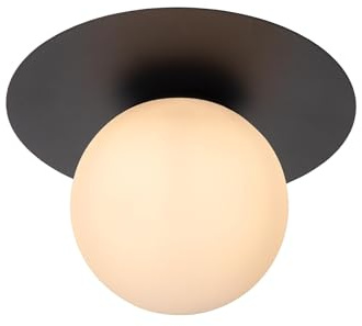 LUCIDE TRICIA - Deckenleuchte - Ø 25 cm - 1xE27 - Schwarz