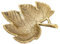 casamia Schale Dekoschale Blatt Ginkgo Apfel Stern Aluminium Gold o. Silber Farbe Blattschale Gold