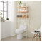 DOFFO Scaffale salvaspazio per lavatrice sopra il WC, scaffale sopra il WC, lavandino del bagno, lavatrice (White 63 X 11.8 X 22.8In)