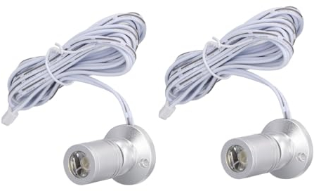 Mini-Spot-Leuchten mit Dimmer, Kleiner Strahler, Kleines LED-Spot-Licht, 5 V USB-betrieben, Spot-Licht für den Innenbereich, Schmuckschrank, Veranda (Natürliches Licht)