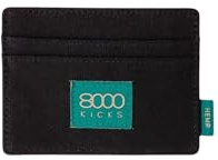 8000Kicks Skinny Hanf-Brieftasche | Extra-dünn, aus Hanf gefertigt und mit RFID-Diebstahlschutz (Schwarz)
