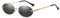YAMEIZE Retro Klein Oval Metal Sonnenbrille - für Damen Herren Vintage Randlos Runde Kleine Brille Fahren Outdoor