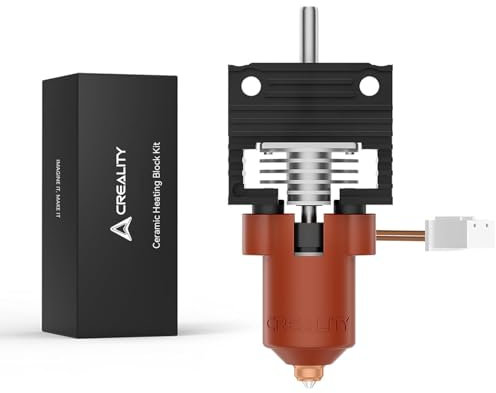 Creality Offizielles K1 / K1 Max / K1C Hotend Kit Upgrade Keramik Heizblock, Unicorn Quick Swap Nozzle Kit, Ganzmetall-integriertes Design Kit für 3D Drucker der K1 Serie