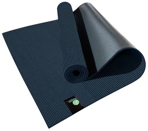 Kulae Elite Hybrid 5 mm – rutschfeste, nachhaltige Hot-Yogamatte/Handtuch-Kombination für alle Arten von Yoga, Pilates und Fitness, 182,9 x 61 cm, Galaxieblau