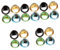 WRITWAA 20 Stk Glasring im Ethno-Stil Fingergelenkring coole Ringe Fingerring personalisierte Ringe dekorative Ringe damenringe geburtstagsring Abschlussring Glasringe Ringe Schmuck