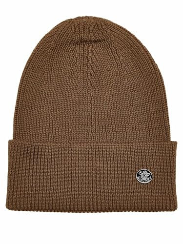 Tazzio Beanie Mütze für Herren und Damen Unisex Wollmütze Strickmütze Winter A500 (Braun)