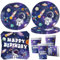 Vajilla de fiesta espacial para 16 invitados, diseño de astronauta, plato de fiesta de cumpleaños, plato de papel, servilletas, cohetes espaciales, astronauta, decoración de cumpleaños infantil