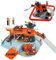 alles-meine.de GmbH Set: 3-D Spielmatte Feuerwehr/Feuerwehrstation incl. Namen - Straße - Maßstab 1/64 - Verkehrszeichen + Zubehör + Hebebühne + Tankstelle + für Auto/Fahrzeu..