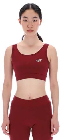 Reebok Damen Luna Scoop Neck Small Logo Bra Top Bustier