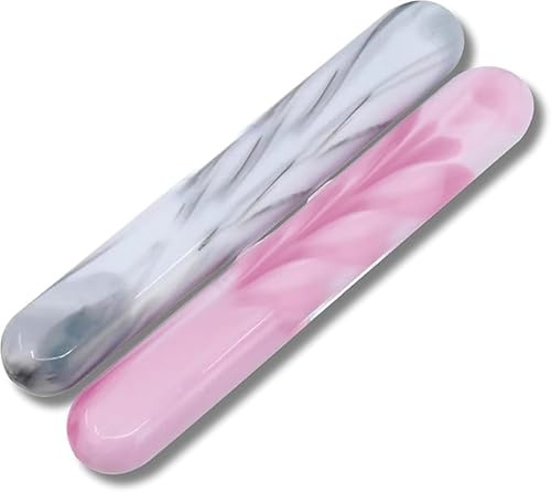 PARENCE - Set mit 2 Zahnbürstenetuis - kompakt, hygienisch und langlebig, perfekt für Reisen und den Alltag, Noir Et Rose