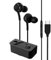Cuffie di tipo C con cavo, auricolari in-ear controllati con filo, comodi auricolari con microfono, cuffie stereo con controllo del volume, auricolari impermeabili per chiamate in