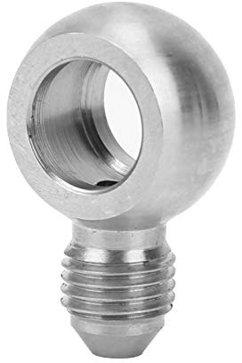 AN4 Adapter Stainless Steel High Performance Banjo Bolt Fitting for M12 Banjo Bolts Automotive and Industrial Applications Durable Proof AN4 Fitting Accessory
