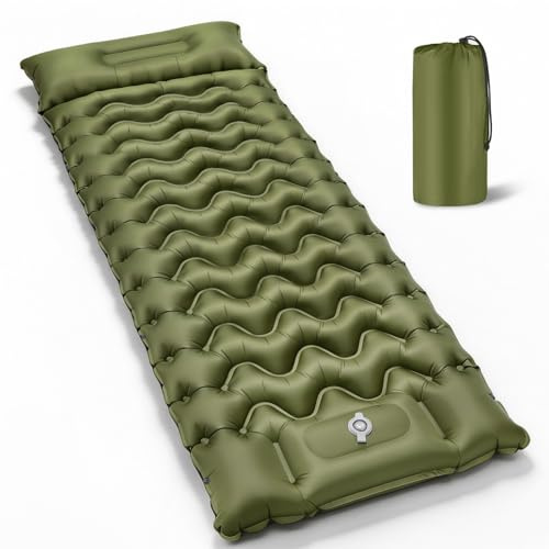 PHYSEN Wasserdicht Isomatte Aufblasbare Mattress mit Fußpumpe