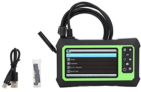 Boroscopio Ispezione Telecamera Obiettivo 8mm 4,3 pollici IP67 (Green)
