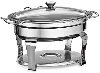 Tramontina Gourmet Collection 4.2 Qt Oval Chafing Dish – Edelstahl mit Spiegel Finish
