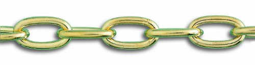 Chapuis LVBF20 Gliederkette, geschweißt, messingbeschichteter Stahl, 24 kg, Durchmesser 2 mm, Länge 2,5 m