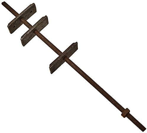 IRONMONGERY WORLD® Victorian Style CAST Iron Radiator RETAINING Wall Stay Anchor Fixing Bracket - Antique Iron (12/300MM)