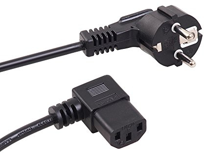 Maclean MCTV-804 câble électrique d'alimentation à Angle Connecteur à Angle 5m Plug EU (5m)