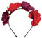 Robelli Erwachsene/Kinder Halloween 'Tag der Toten 'Haarreif mit rosa Blume - rot/Fuchsien, One size, One size