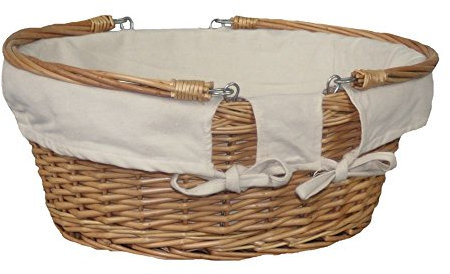 Large Swing Handle Wicker Basket Shopper