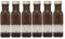 Viva-Haushaltswaren Gabriele Hesse e.K. Botella de aceite de 100 ml, juego de 6 botellas de cristal verde-marrón para rellenar, incluye 6 etiquetas