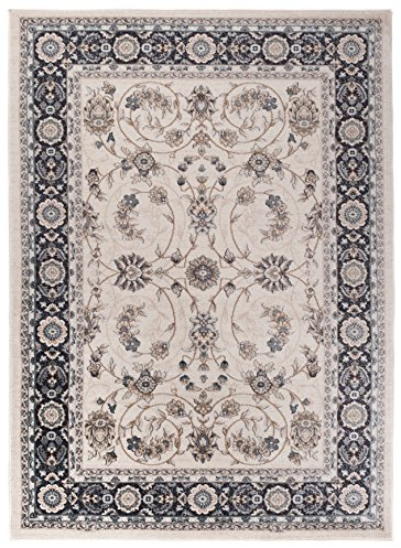 Carpeto Orientteppich Teppich Creme 60 x 100 cm Ornamente Klassisch Muster - Wohnzimmer Schlafzimmer Esszimmer