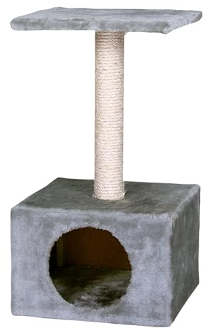 Karlie Kratzbaum Amethyst, Plüsch/Sisal, Grau, 30x30x55 cm