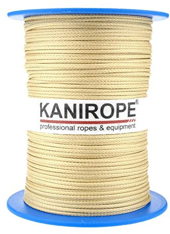 Kanirope® Aramidseil ARABRAID 1,5mm 500m Gelb 8-fach geflochten