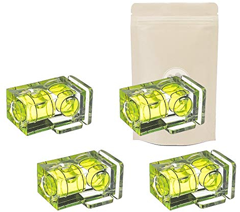 X4 Niveau à Bulle 2 Bulles à Fixer sur Griffe Flash Cache Appareil Photo Réflex DSLR Protection - Adaptout Marque Française