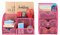 EasyPAG Set di 2 organizer da scrivania in rete per ufficio, versatile porta cancelleria da scrivania e 3 cassetti piccoli, rosa