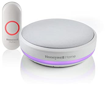 Honeywell Home RDWL415A Series 4 Portable Wireless Doorbell with Nightlight and Push Button,Grey