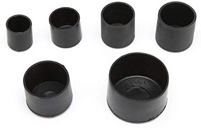 4 pcs Rubber Furniture Feet Ferrule Caps Stoppers - Many Sizes - Ideal for Tables & Chairs