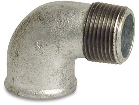 Gewindefitting Temperguss Winkel 90° 1 1/2 IG x 1 1/2 AG
