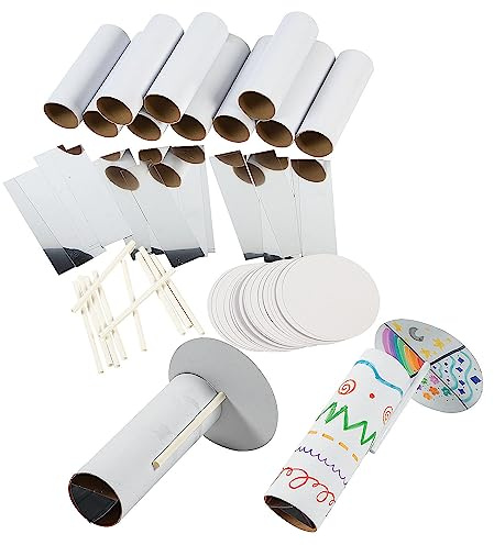 Fun Express Bulk DIY Kaleidoscope Kit Makes 50 - Educational STEM Science Craft Party Favors for Kids Ages 6-12 | Classroom Activities & Birthday Party Supplies for Creative Learning Projects